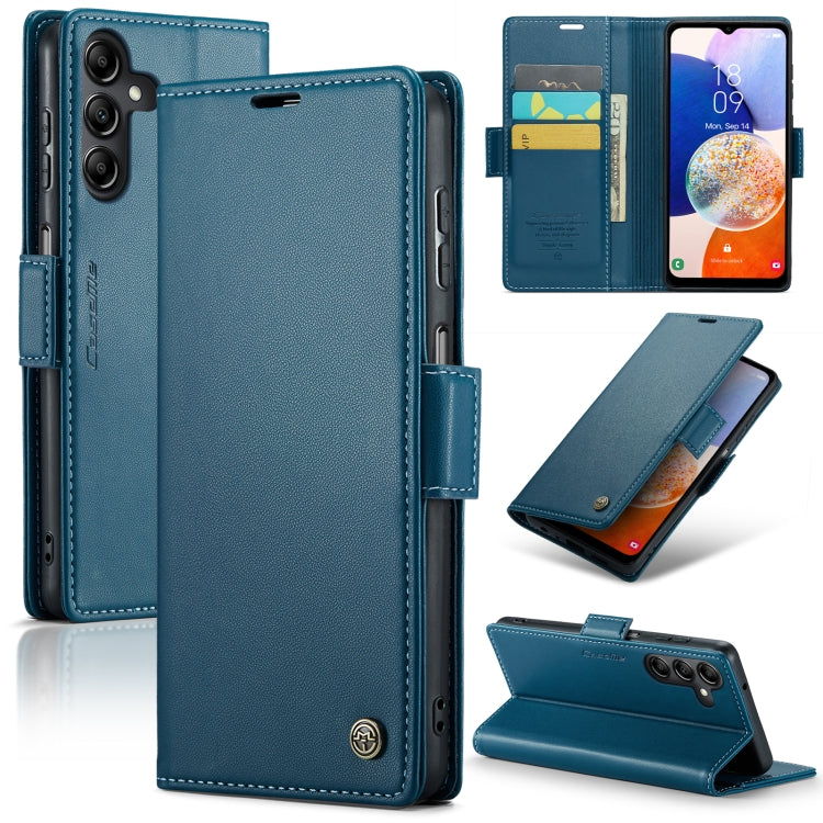 Samsung Galaxy A14 4G/5G Leather Wallet Case - RFID Blocking, Stand Function, Card Slots