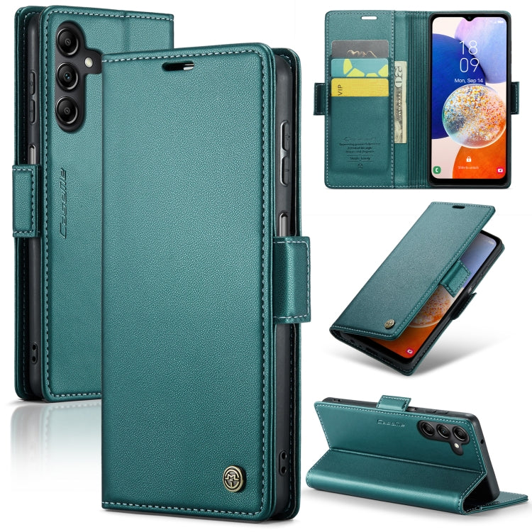 Samsung Galaxy A14 4G/5G Leather Wallet Case - RFID Blocking, Stand Function, Card Slots
