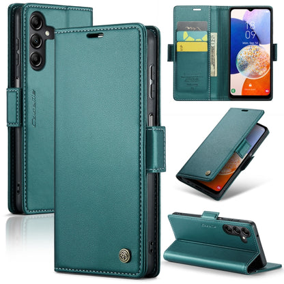 Samsung Galaxy A14 4G/5G Leather Wallet Case - RFID Blocking, Stand Function, Card Slots
