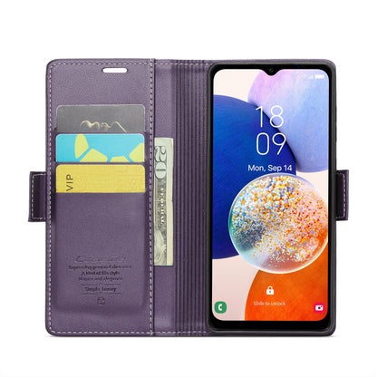 Samsung Galaxy A14 4G/5G Leather Wallet Case - RFID Blocking, Stand Function, Card Slots