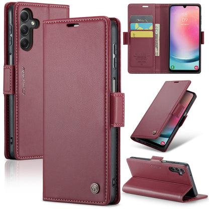 Samsung Galaxy A24 4G Leather Wallet Case - RFID Blocking, Stand Function, Card Slots