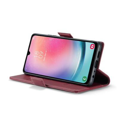 Samsung Galaxy A24 4G Leather Wallet Case - RFID Blocking, Stand Function, Card Slots