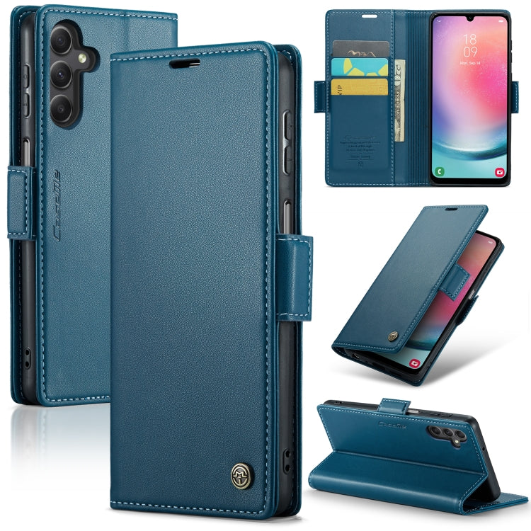Samsung Galaxy A24 4G Leather Wallet Case - RFID Blocking, Stand Function, Card Slots