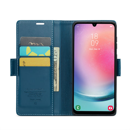 Samsung Galaxy A24 4G Leather Wallet Case - RFID Blocking, Stand Function, Card Slots