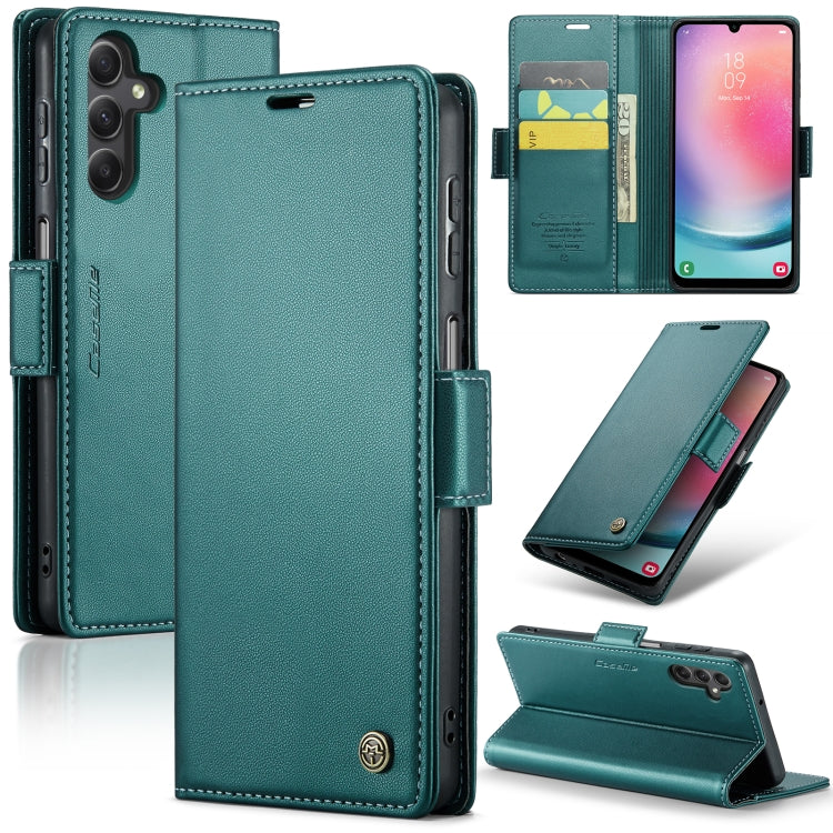 Samsung Galaxy A24 4G Leather Wallet Case - RFID Blocking, Stand Function, Card Slots
