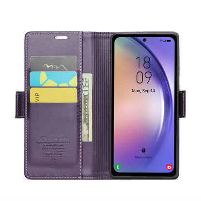 Samsung Galaxy A54 5G Leather Wallet Case - RFID Blocking, Stand Function, Card Slots