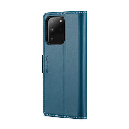 Samsung Galaxy S20 Ultra Leather Wallet Case - RFID Blocking, Stand Function, Card Slots