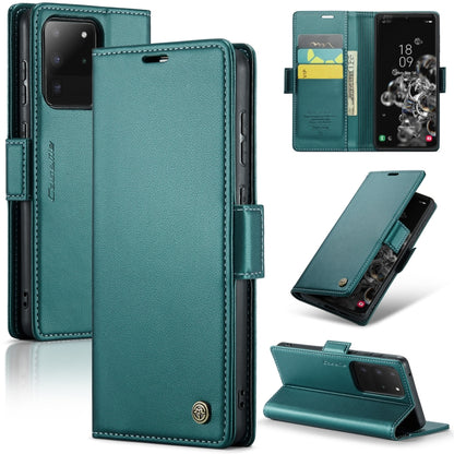 Samsung Galaxy S20 Ultra Leather Wallet Case - RFID Blocking, Stand Function, Card Slots