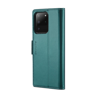 Samsung Galaxy S20 Ultra Leather Wallet Case - RFID Blocking, Stand Function, Card Slots