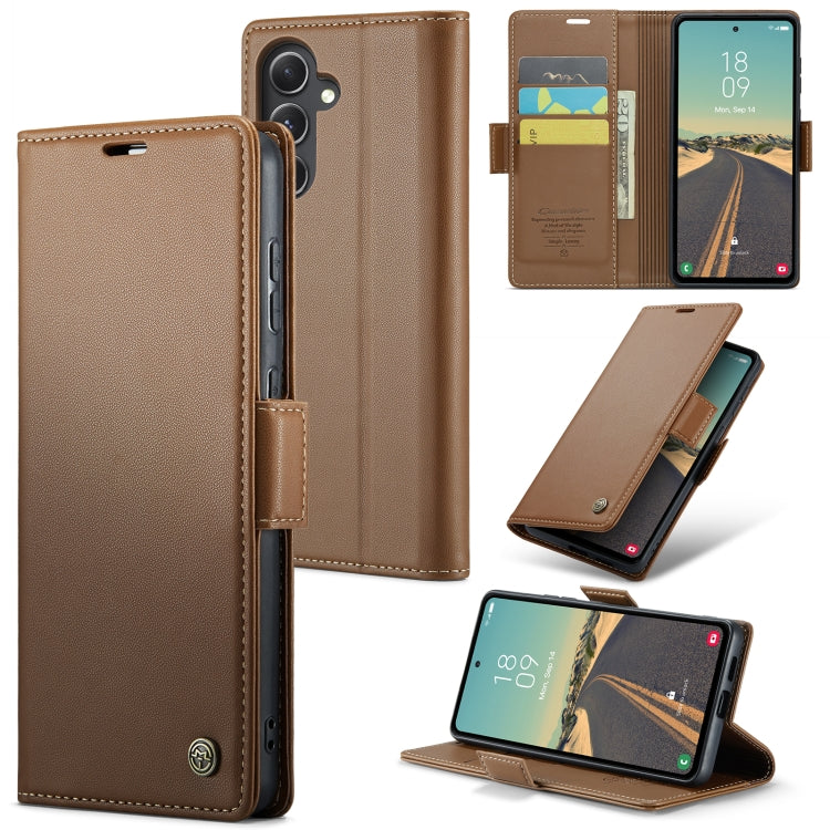 Samsung Galaxy S23 FE 5G Leather Wallet Case - RFID Blocking, Stand Function, Card Slots