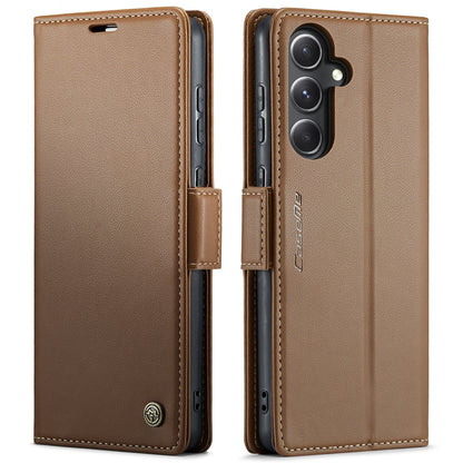 Samsung Galaxy S23 FE 5G Leather Wallet Case - RFID Blocking, Stand Function, Card Slots