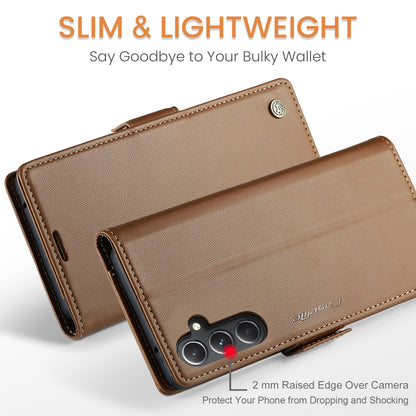 Samsung Galaxy S23 FE 5G Leather Wallet Case - RFID Blocking, Stand Function, Card Slots