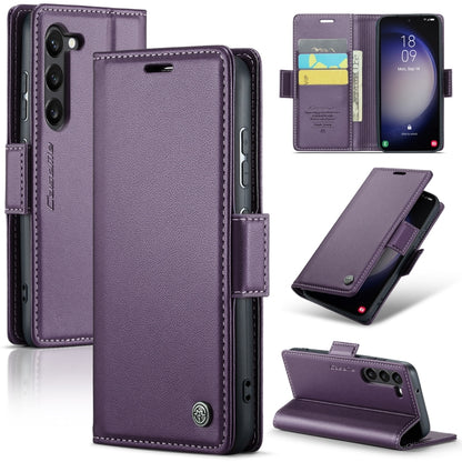 Samsung Galaxy S24 5G Leather Wallet Case - RFID Blocking, Stand Function, Card Slots