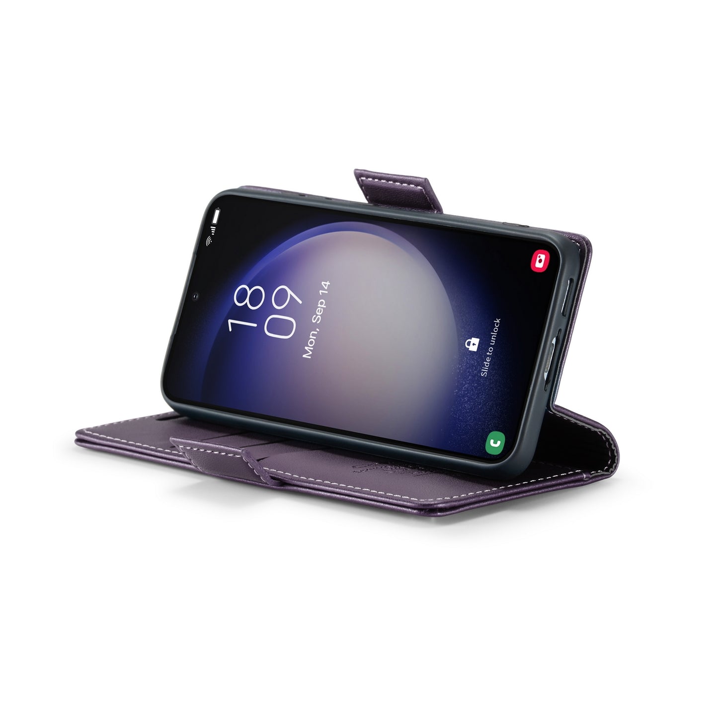 Samsung Galaxy S24 5G Leather Wallet Case - RFID Blocking, Stand Function, Card Slots
