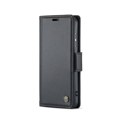 Samsung Galaxy S24+ Leather Wallet Case - RFID Blocking, Stand Function, Card Slots