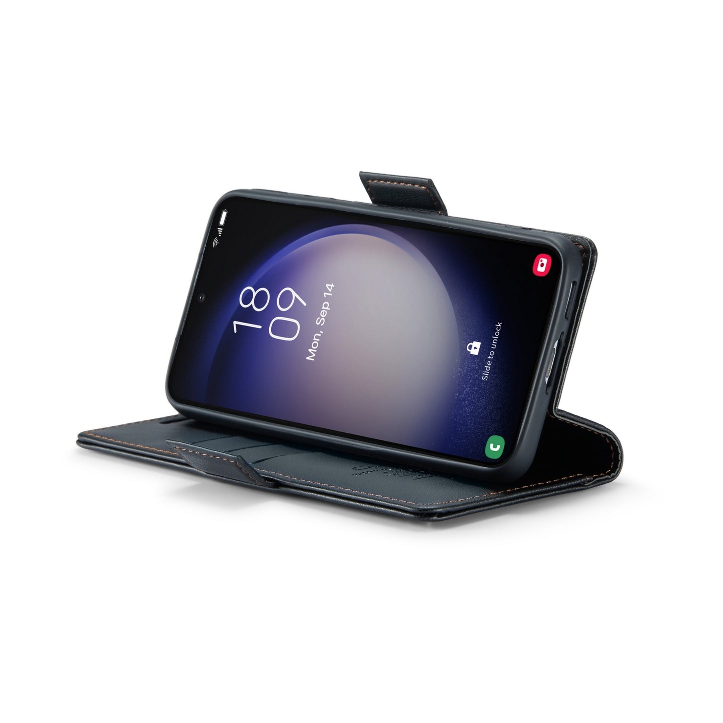 Samsung Galaxy S24+ Leather Wallet Case - RFID Blocking, Stand Function, Card Slots