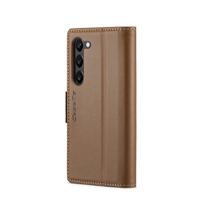 Samsung Galaxy S24+ Leather Wallet Case - RFID Blocking, Stand Function, Card Slots