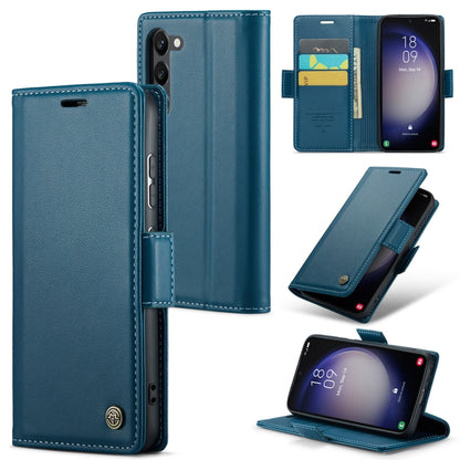 Samsung Galaxy S24+ Leather Wallet Case - RFID Blocking, Stand Function, Card Slots