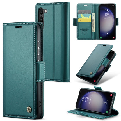Samsung Galaxy S24+ Leather Wallet Case - RFID Blocking, Stand Function, Card Slots