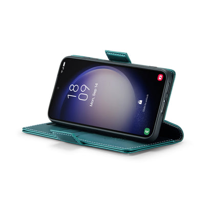 Samsung Galaxy S24+ Leather Wallet Case - RFID Blocking, Stand Function, Card Slots
