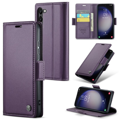 Samsung Galaxy S24+ Leather Wallet Case - RFID Blocking, Stand Function, Card Slots