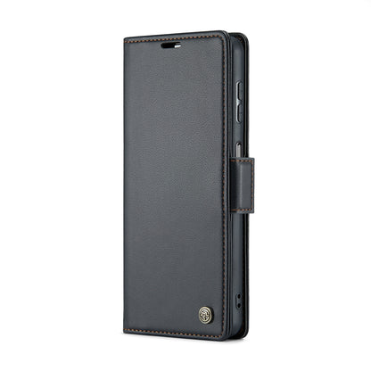 Samsung Galaxy A15 5G Leather Wallet Case - RFID Blocking, Stand Function, Card Slots