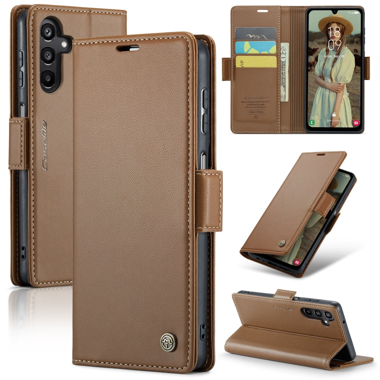 Samsung Galaxy A15 5G Leather Wallet Case - RFID Blocking, Stand Function, Card Slots