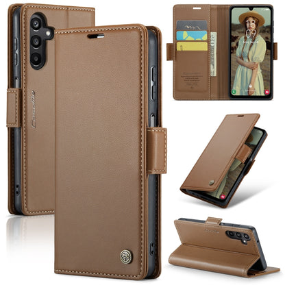 Samsung Galaxy A15 5G Leather Wallet Case - RFID Blocking, Stand Function, Card Slots