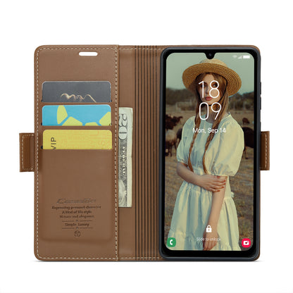 Samsung Galaxy A15 5G Leather Wallet Case - RFID Blocking, Stand Function, Card Slots