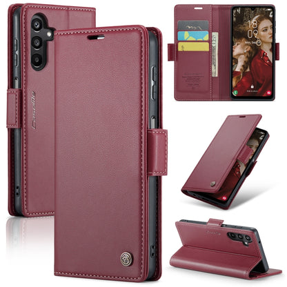 Samsung Galaxy A15 5G Leather Wallet Case - RFID Blocking, Stand Function, Card Slots