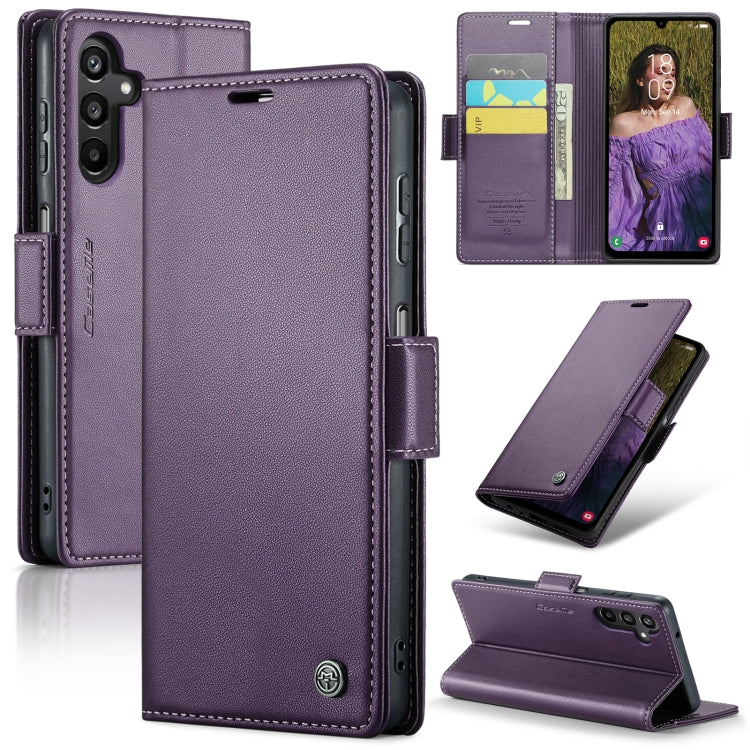 Samsung Galaxy A15 5G Leather Wallet Case - RFID Blocking, Stand Function, Card Slots