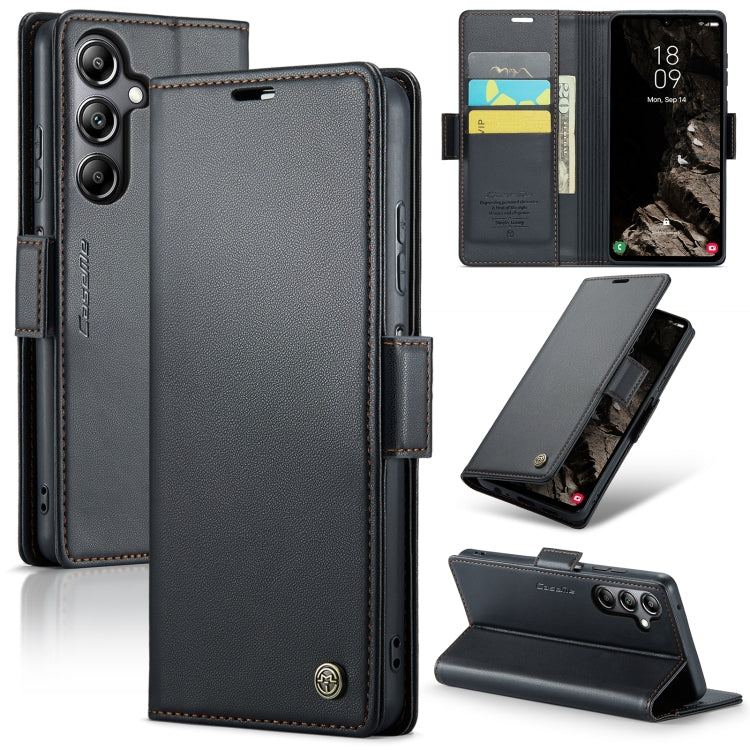 Samsung Galaxy A05s Leather Wallet Case - RFID Blocking, Stand Function, Card Slots