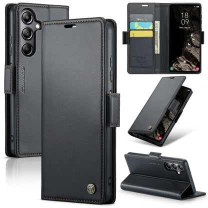 Samsung Galaxy A05s Leather Wallet Case - RFID Blocking, Stand Function, Card Slots