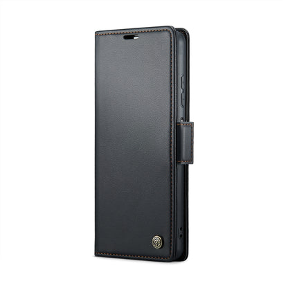 Samsung Galaxy A05s Leather Wallet Case - RFID Blocking, Stand Function, Card Slots