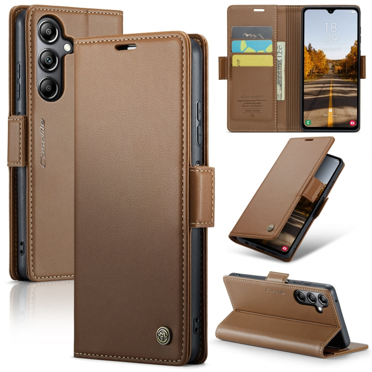 Samsung Galaxy A05s Leather Wallet Case - RFID Blocking, Stand Function, Card Slots