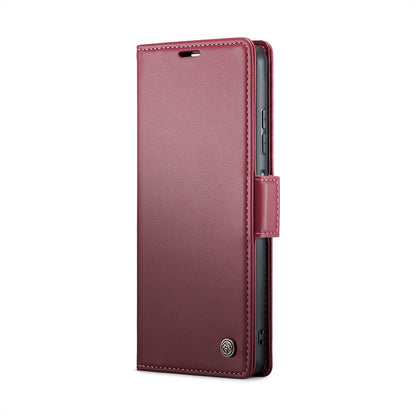 Samsung Galaxy A05s Leather Wallet Case - RFID Blocking, Stand Function, Card Slots