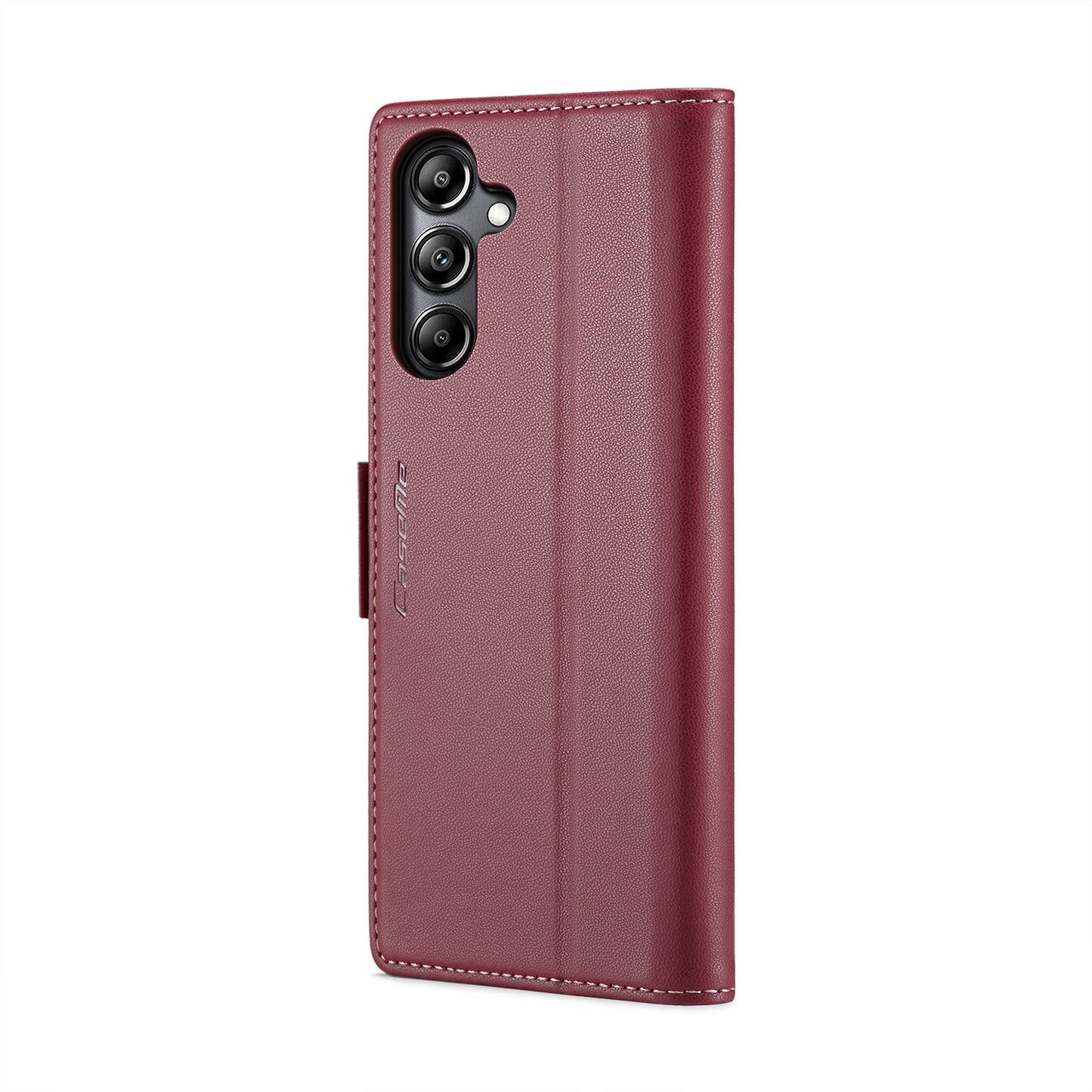 Samsung Galaxy A05s Leather Wallet Case - RFID Blocking, Stand Function, Card Slots