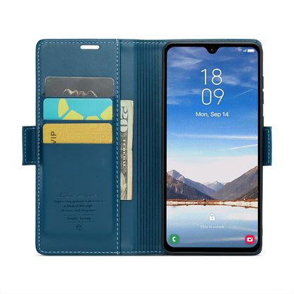 Samsung Galaxy A05s Leather Wallet Case - RFID Blocking, Stand Function, Card Slots