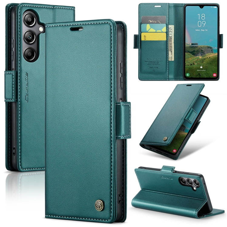 Samsung Galaxy A05s Leather Wallet Case - RFID Blocking, Stand Function, Card Slots