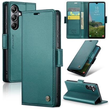 Samsung Galaxy A05s Leather Wallet Case - RFID Blocking, Stand Function, Card Slots