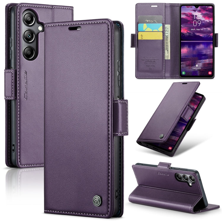 Samsung Galaxy A05s Leather Wallet Case - RFID Blocking, Stand Function, Card Slots