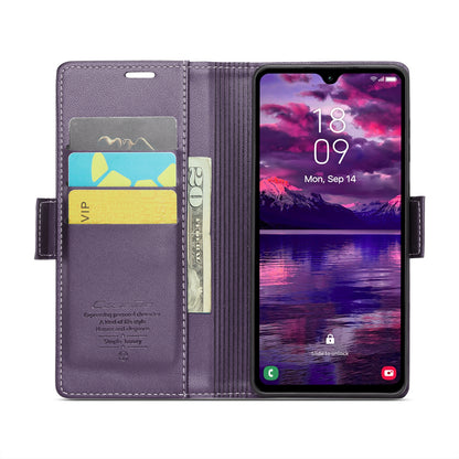 Samsung Galaxy A05s Leather Wallet Case - RFID Blocking, Stand Function, Card Slots