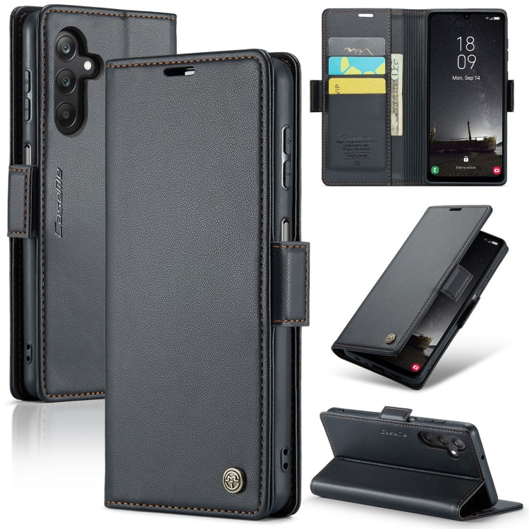 Samsung Galaxy A25 5G Leather Wallet Case - RFID Blocking, Stand Function, Card Slots