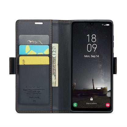 Samsung Galaxy A25 5G Leather Wallet Case - RFID Blocking, Stand Function, Card Slots