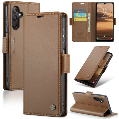 Samsung Galaxy A25 5G Leather Wallet Case - RFID Blocking, Stand Function, Card Slots