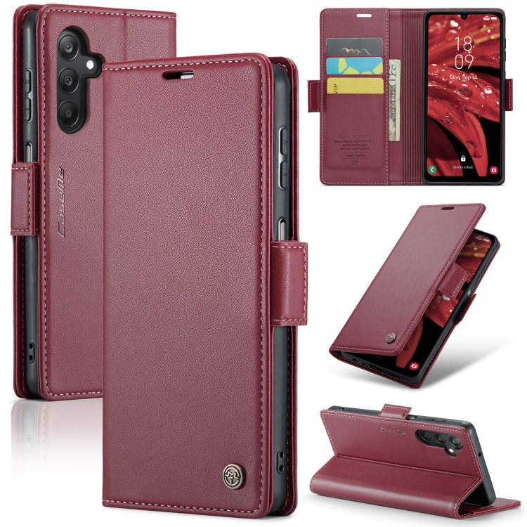 Samsung Galaxy A25 5G Leather Wallet Case - RFID Blocking, Stand Function, Card Slots