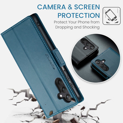 Samsung Galaxy A25 5G Leather Wallet Case - RFID Blocking, Stand Function, Card Slots