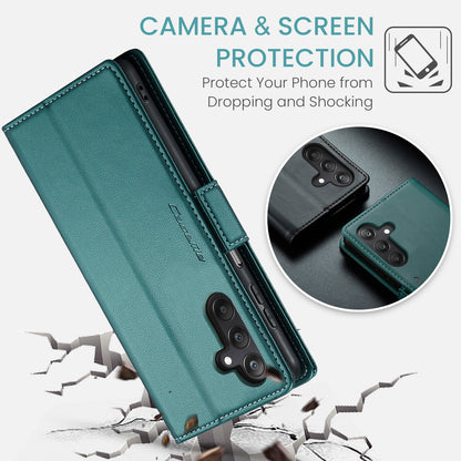Samsung Galaxy A25 5G Leather Wallet Case - RFID Blocking, Stand Function, Card Slots