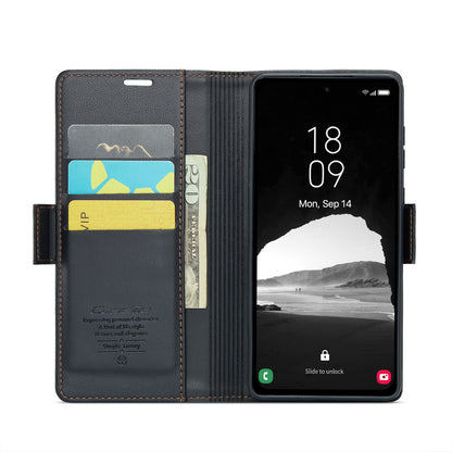 Samsung Galaxy A35 5G Leather Wallet Case - RFID Blocking, Stand Function, Card Slots
