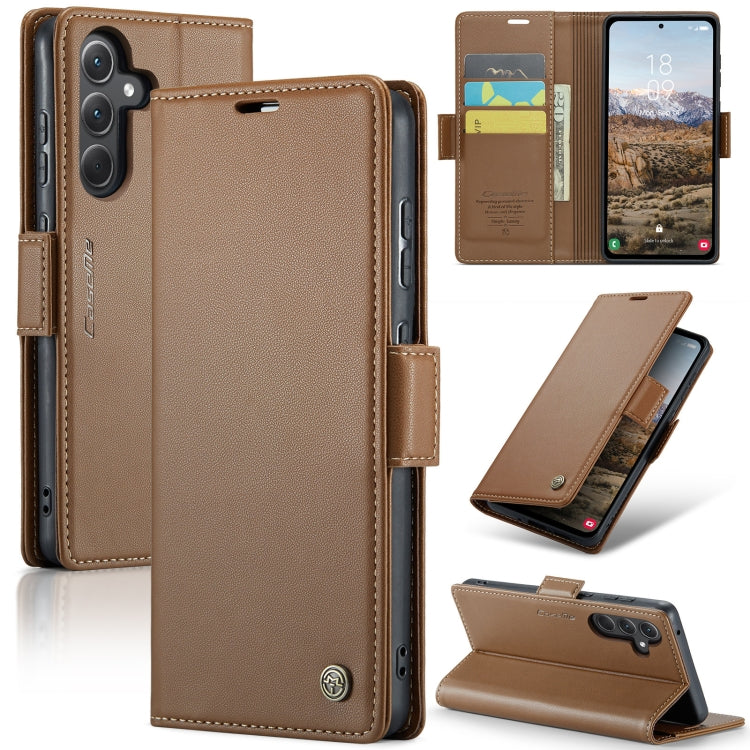 Samsung Galaxy A35 5G Leather Wallet Case - RFID Blocking, Stand Function, Card Slots